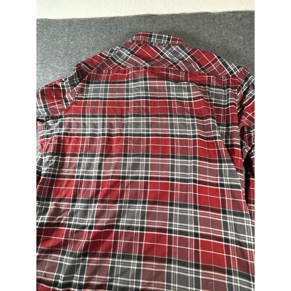 Harley Davidson Shirt Size 2XL 120th Anniversary Red Plaid Button Up - Picture 9 of 10